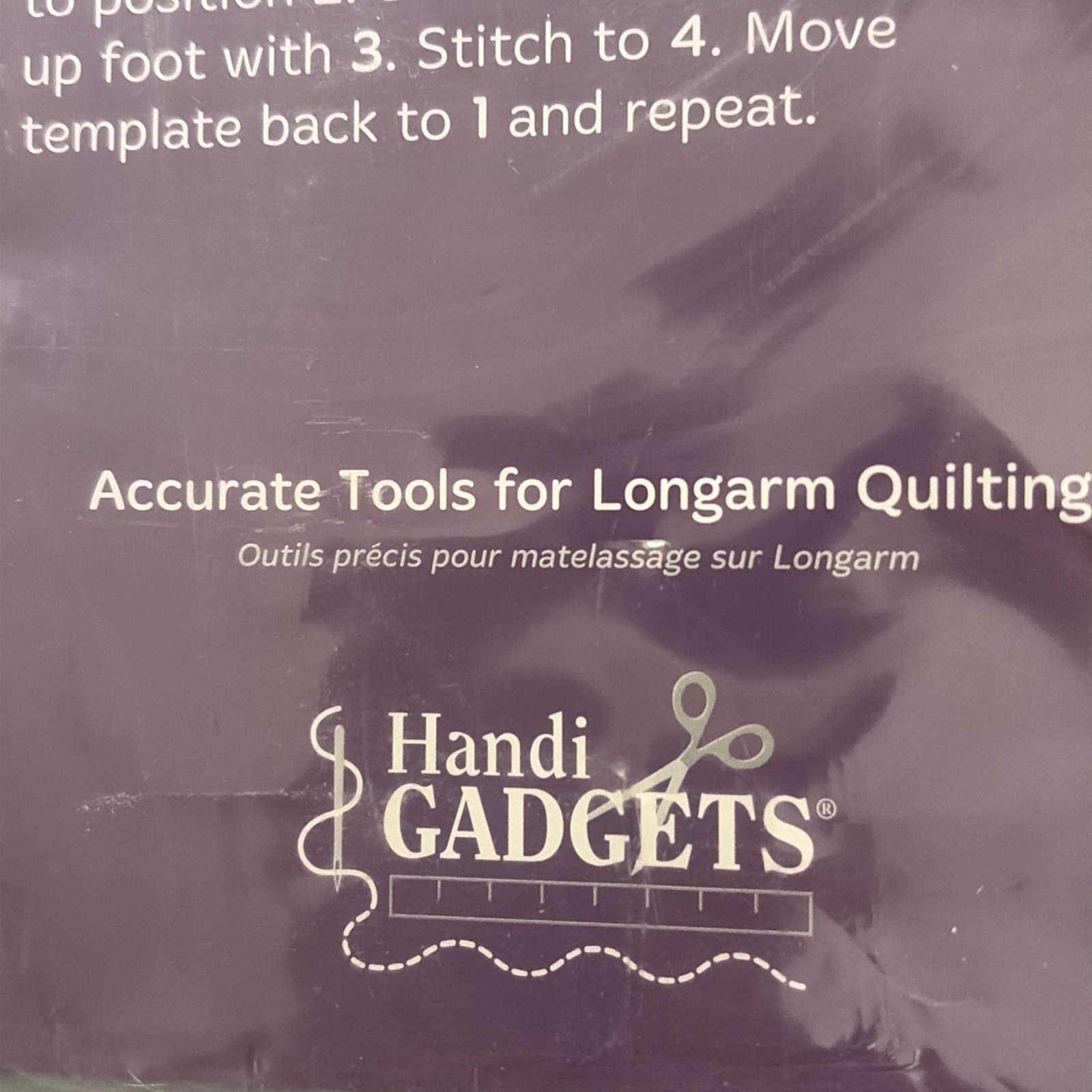 NEW HANDI QUILTER LUCITE TEMPLATE: CABLE DESIGN - LONG ARM MACHINE QUILTING TOOL