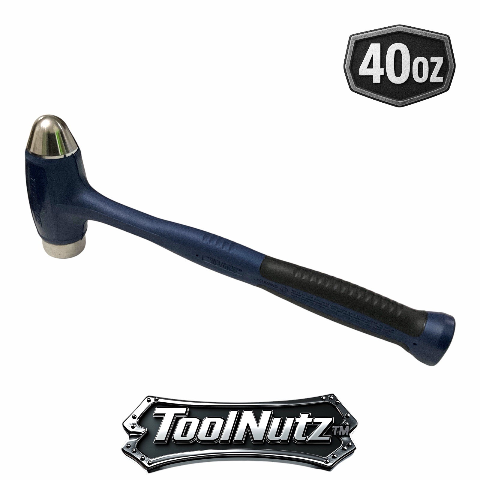 Snap-on Tools NEW HBBD40MB 40oz BLUE Soft Grip Ball Peen Dead Blow Hammer USA