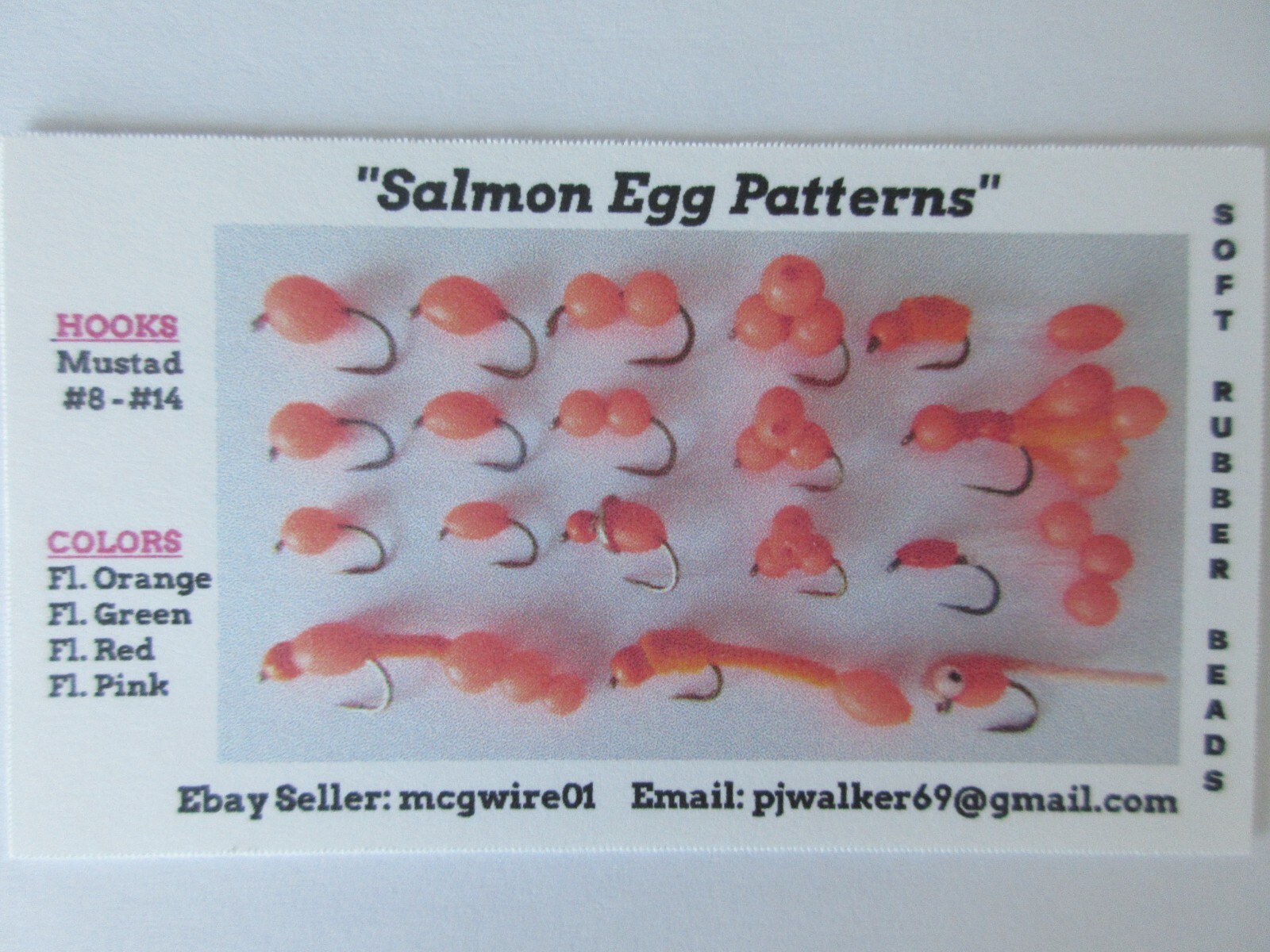 Steelhead/Trout/Salmon Egg Cluster 6mm Beads - "Pick Item, Hook Size & Quantity"