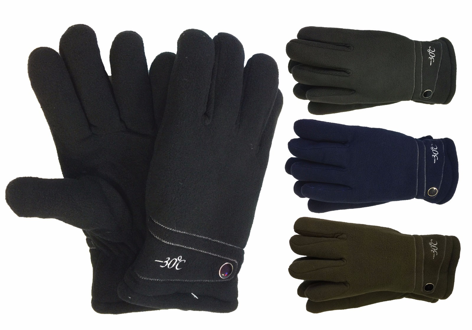 Outdoor Sports Winter Fleece Thermal Insulation Thick Warm Delux Gloves