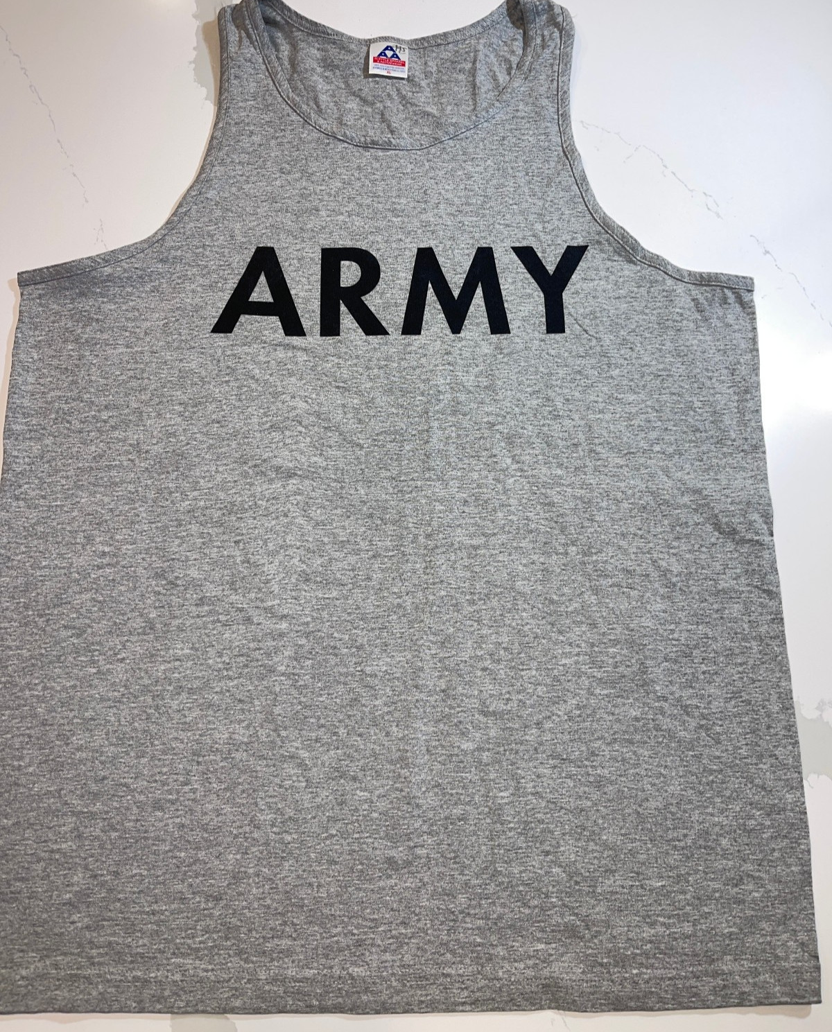 NEW UNITED STATES ARMY HOT WEATHER GRAY LIGHT FIGHTER MUSCLE TANK SHIRT LARGE