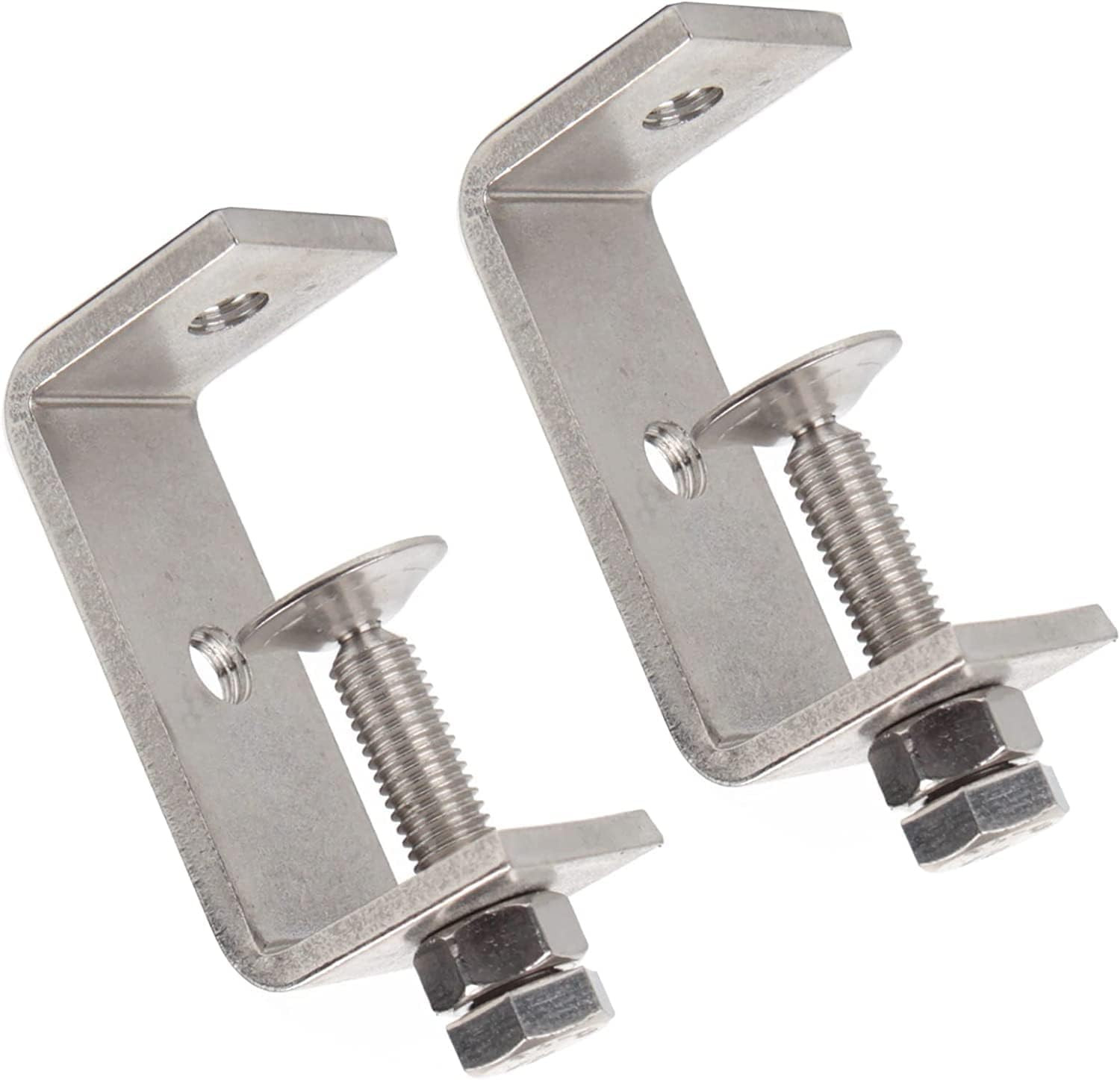 2Pcs 304 Stainless Steel C Clamp 65MM Heavy Duty C Clamp Woodworking Building Ti