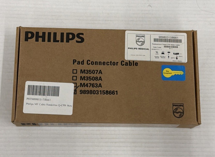Philips Heart Start MRx Hands- Free cable Q-CPR HeartStart Connector Only CPO