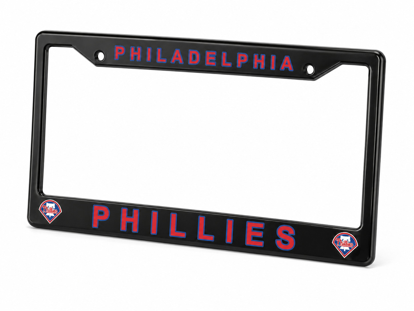 Philadelphia Phillies Black License Plate Frame Cover - Black - Eliteauto3k