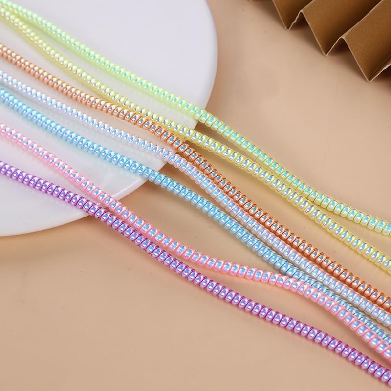 3pcs Laser Spiral Cable Protectors - Charger/USB Data Cable Sleeves | Headpho...