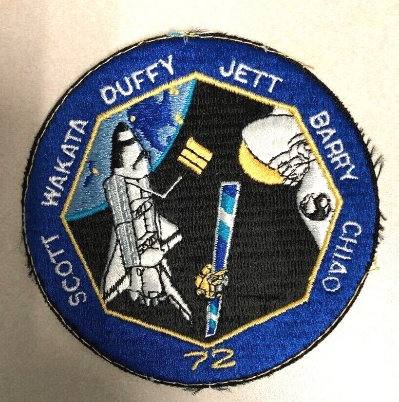NASA STS-72 Space Shuttle Endeavour Patch (Scott Wakata Duffy Jett Barry Chiao)
