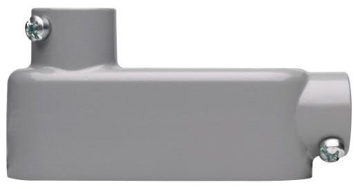 CROUSE-HINDS LB25-ICG, Conduit Body, 3/4, Free Aluminum, LB-Type, 1pc