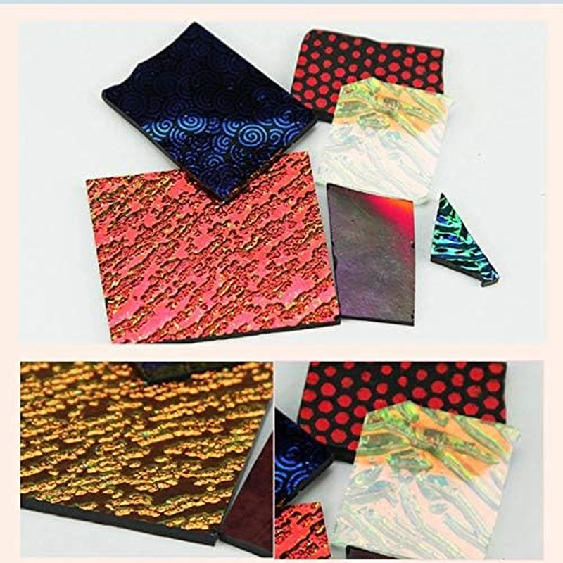 Dichroic Glass Mix - COE90 Fusing Colors and Shapes for Microwave Kiln