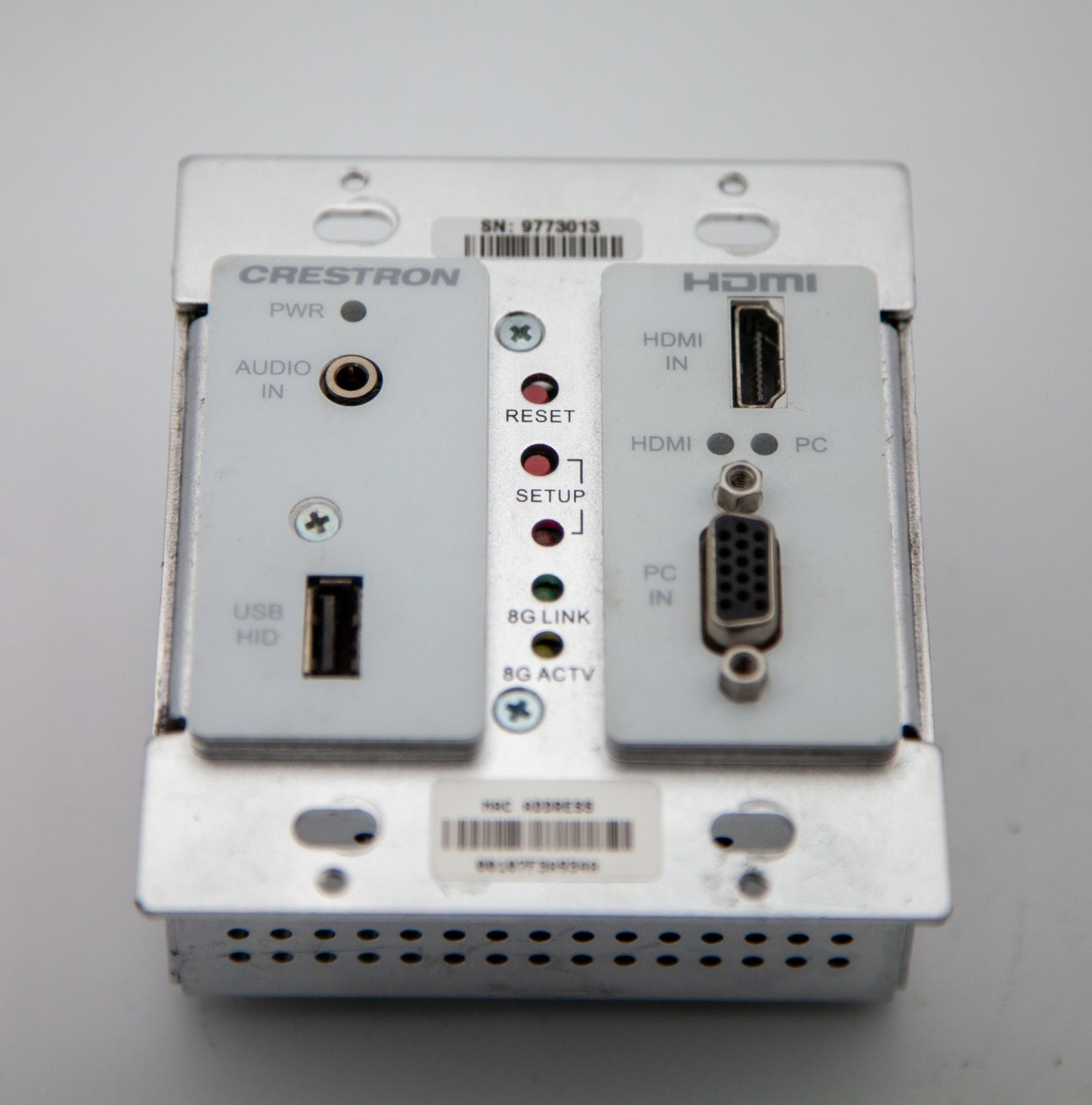 Crestron Wall Plate Digital-Media Transmitter - White (DM-TX-200-C-2G-W-T)