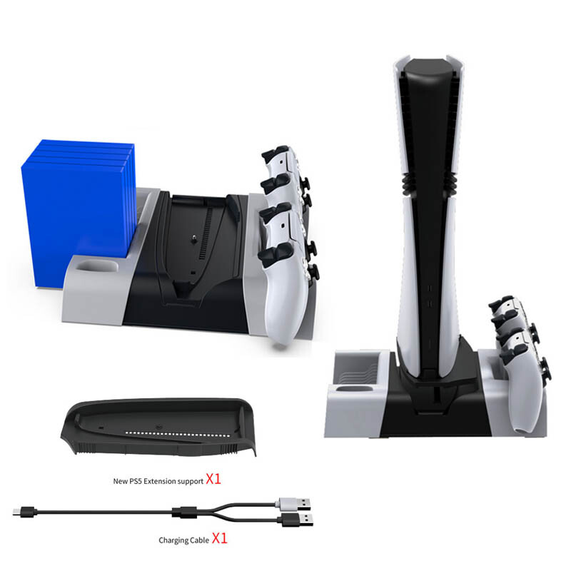 For Sony PS5/PS5 slim/ PS5 pro Console Multifunctional Cooling Stand With Lights