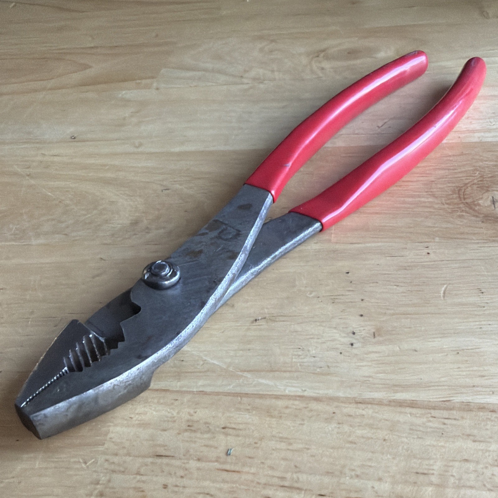 Mac Tools 10" Adjustable Slip Joint Pliers Red Handle P301950 READ!