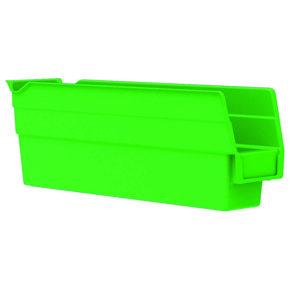 AKRO-MILS 30110GREEN Shelf Bin,Green,Indstr Grd Poly,4 in 1UMR7