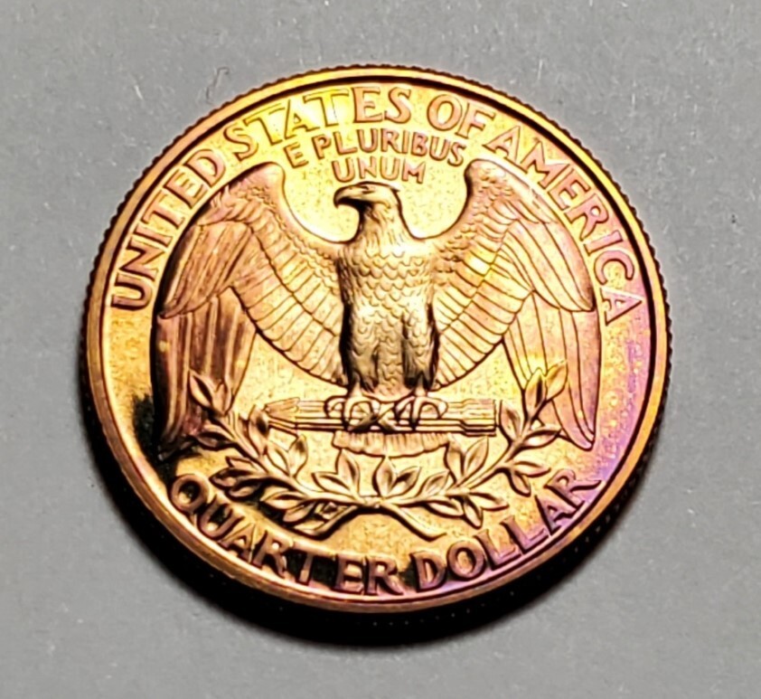 TONED 1996 S WASHINGTON QUARTER CLAD PROOF UNC #C1735
