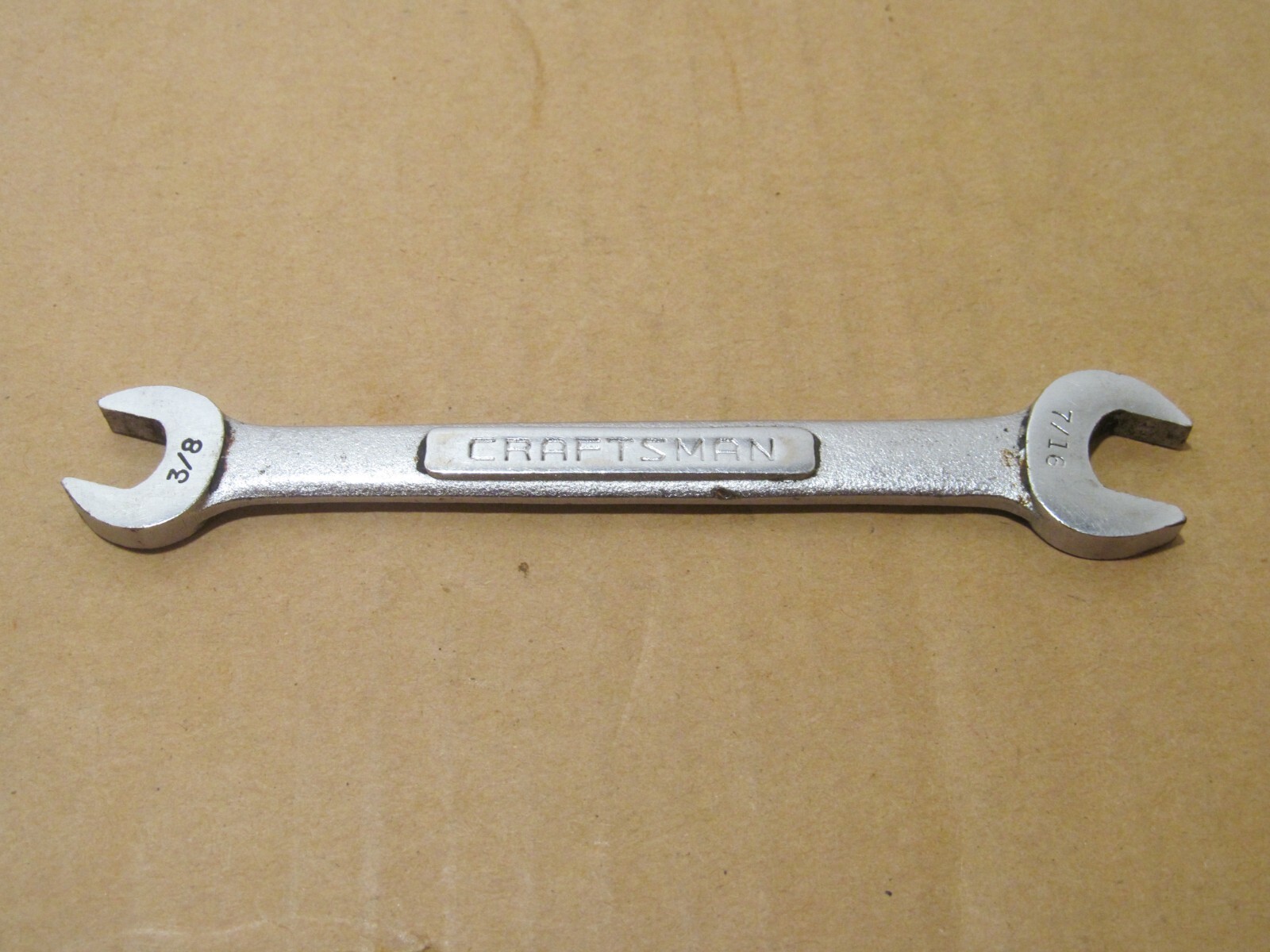 Craftsman V 44572 Open End Wrench 7/16" 3/8" USA