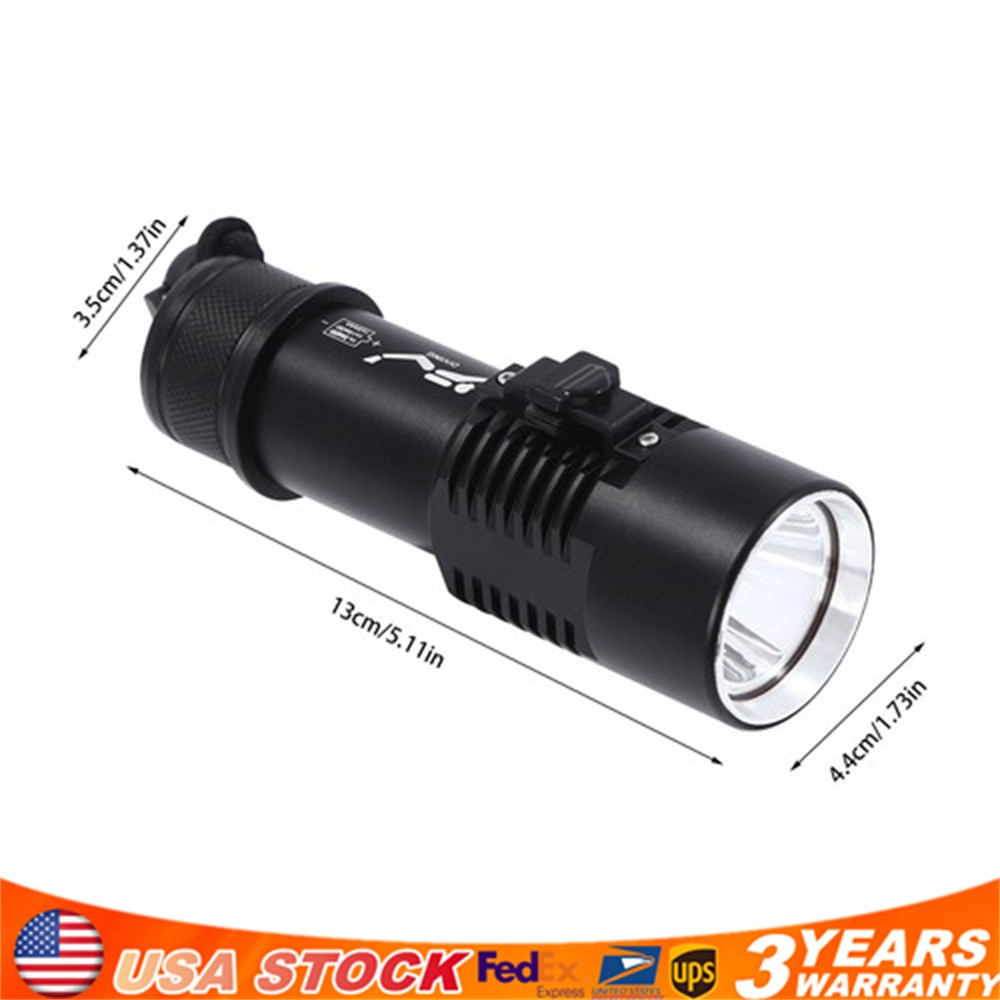 Professional Diving Light LED Waterproof Dive Scuba Lamp Underwater Flashlight