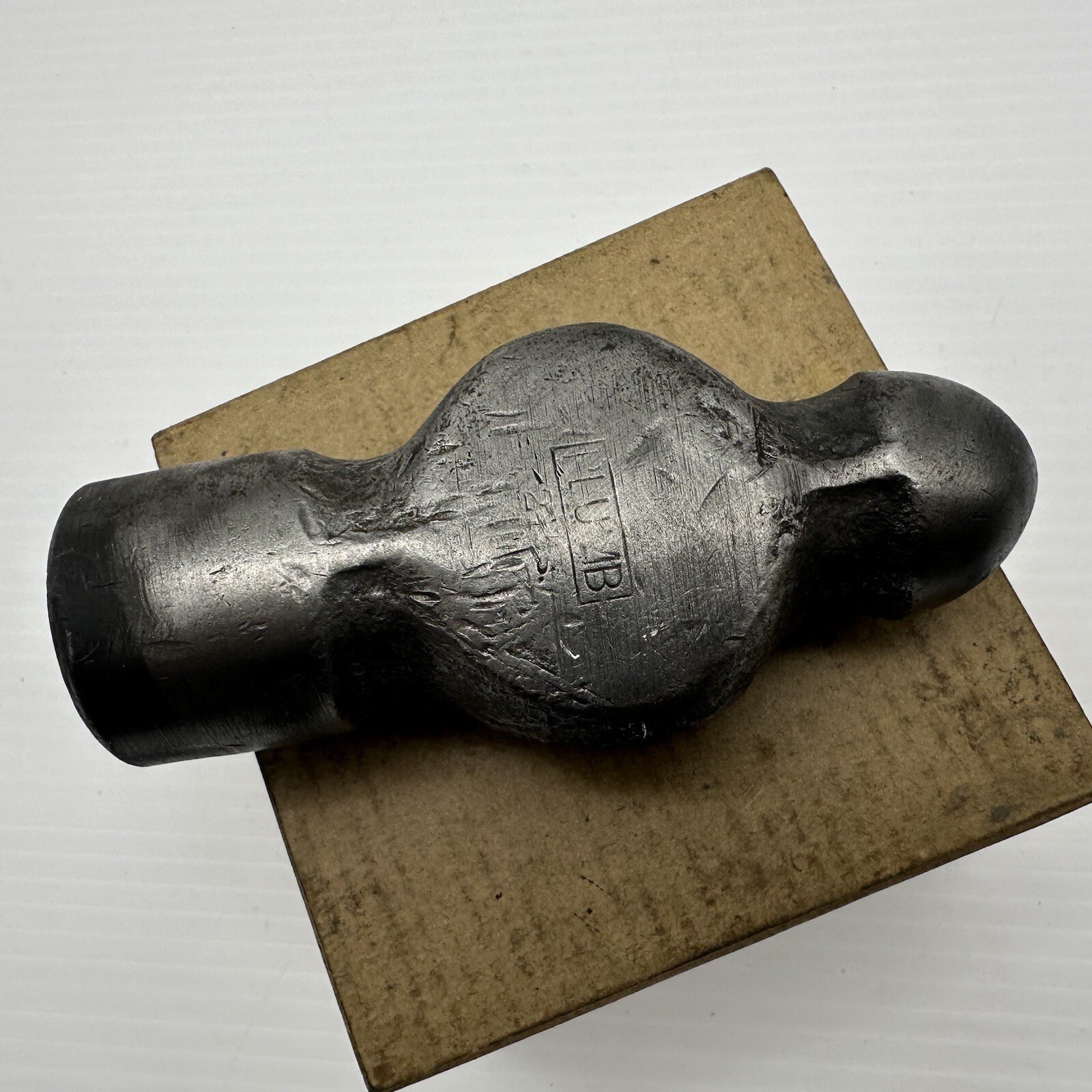 Vintage PLUMB Tools 32 oz - 2lb Ball Peen Hammer Head Only Machinist Blacksmith