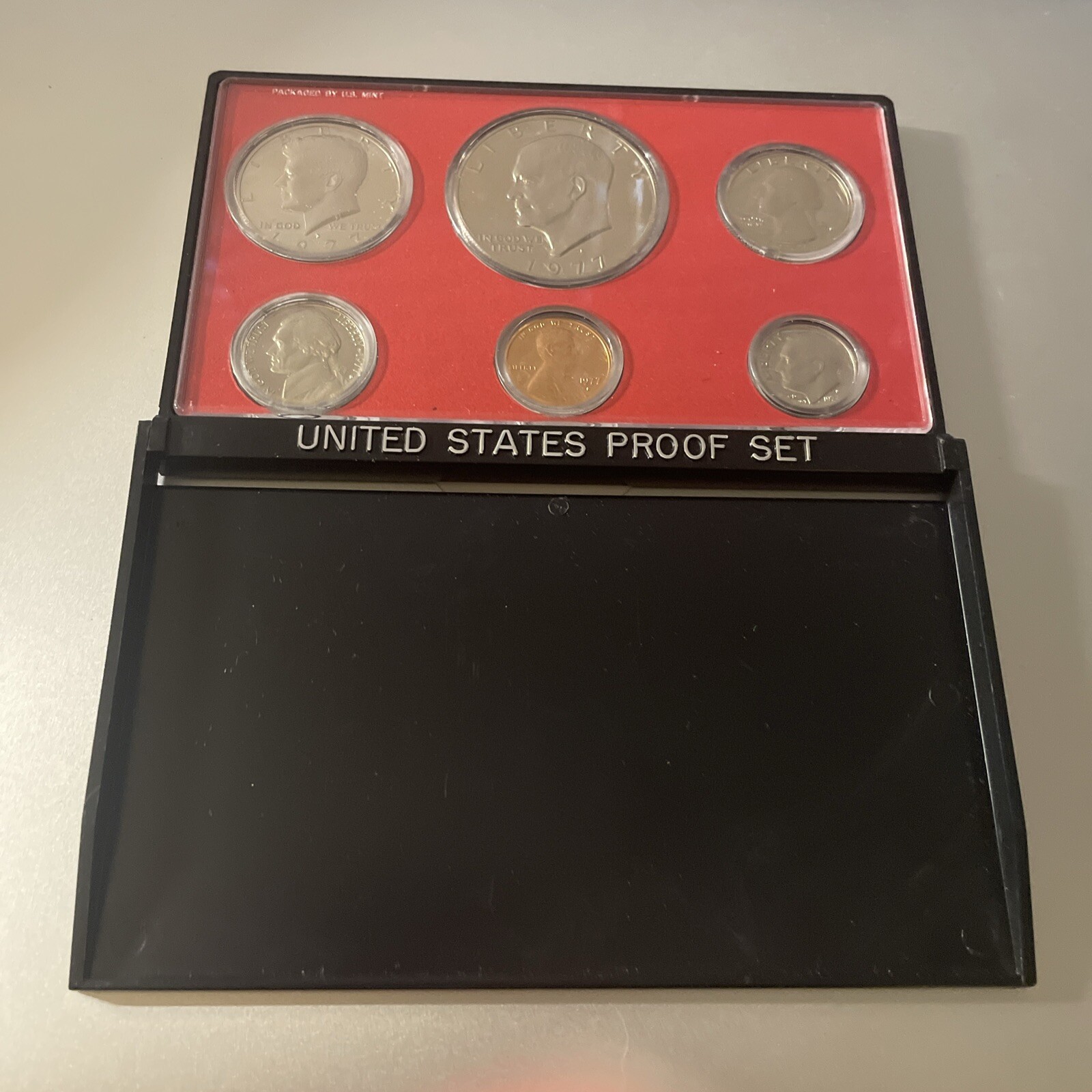 1977 Proof Set CN-Clad Eisenhower Ike Dollar Kennedy- (OGP) 6 coins