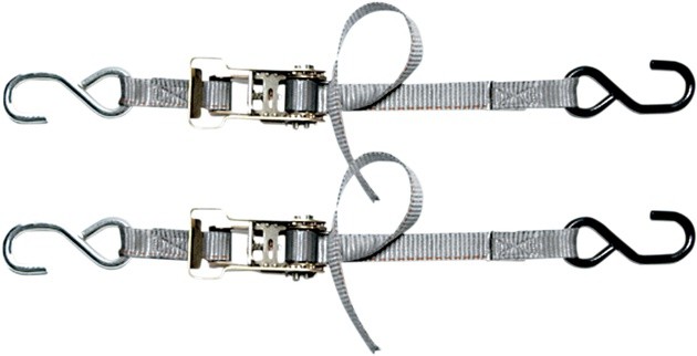 SteadyMate Cinchtite-2 S-Hook Ratchet Tie-Down Straps