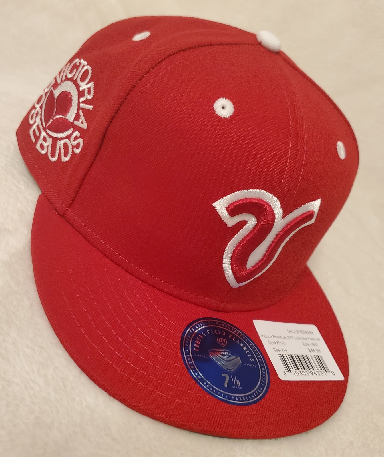 Victoria Rosebuds Ebbets Field Flannels Lone Star Fitted 7 1/8 ⭐️⭐️⭐️