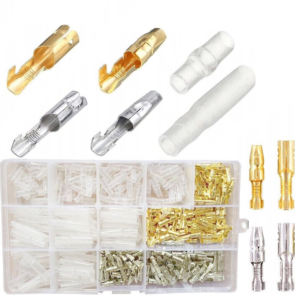 400PCS MOTORCYCLE WIRING BULLET CONNECTORS BRASS ELECTRICAL