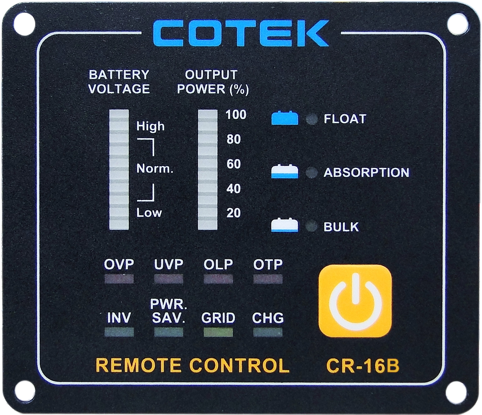 Cotek CR-16B Remote with 25 Foot Cable for SC and SL Series Inverters