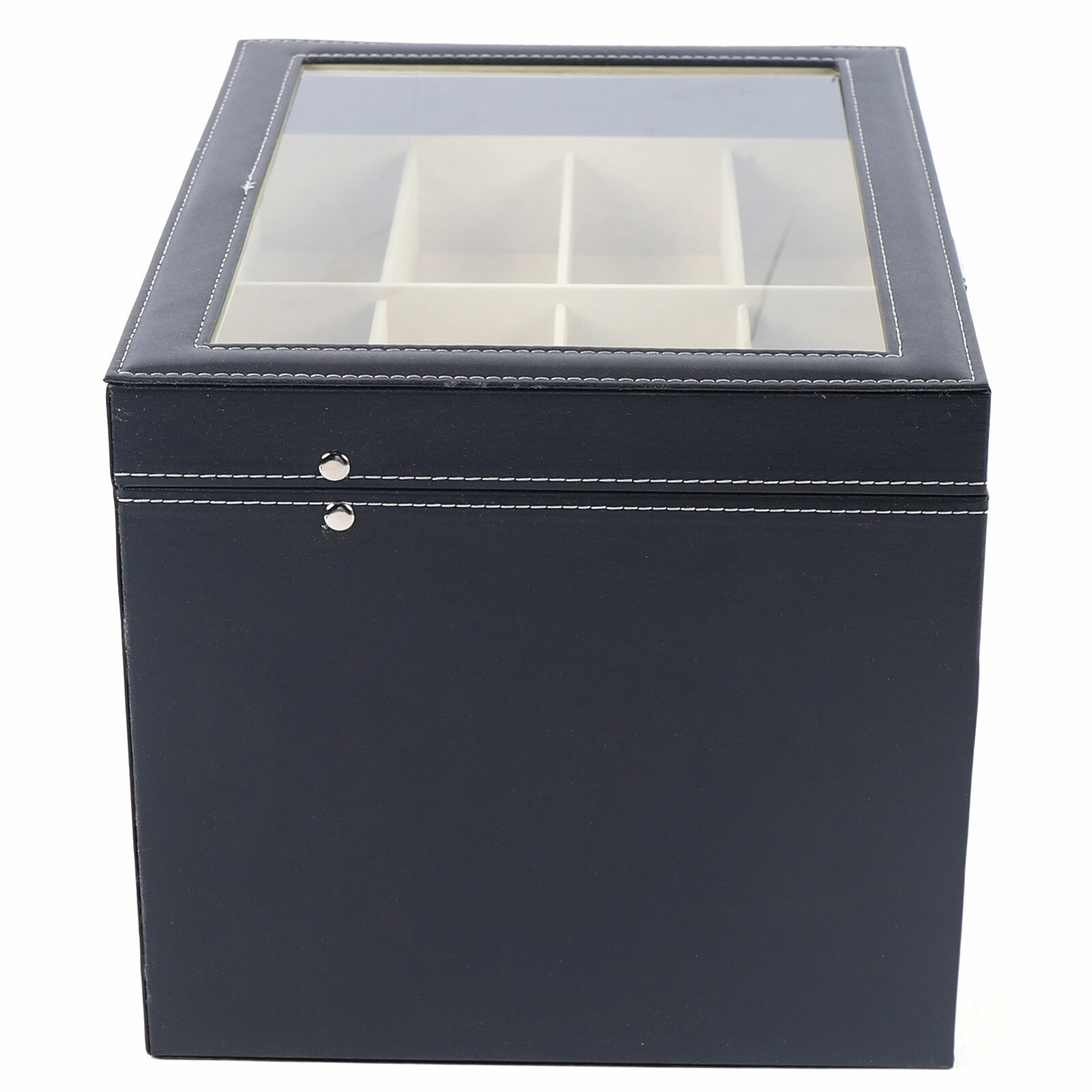 24 Slots Glasses Box Display Storage Case Organizer Leather For Sunglasses