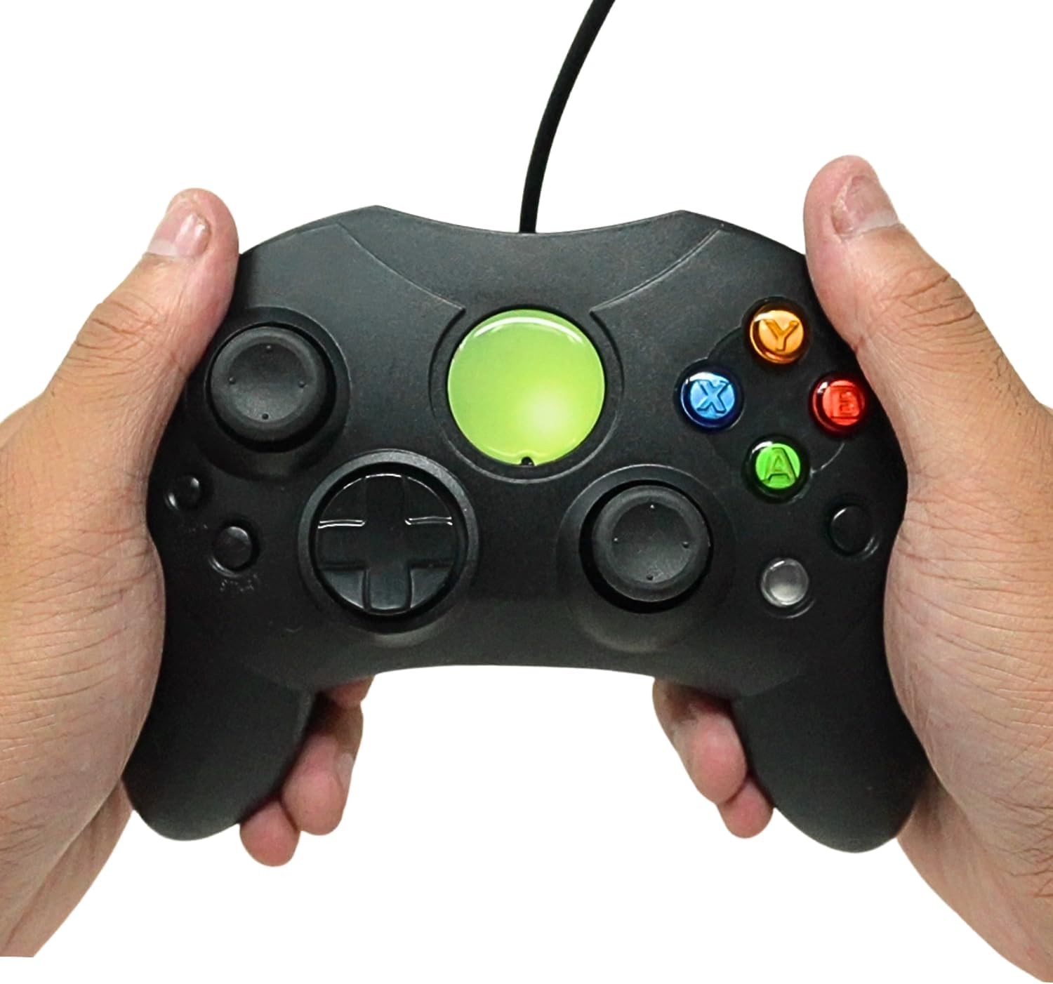 Old Skool compatible with Xbox Controller S-Type Wired Game Pad - Black