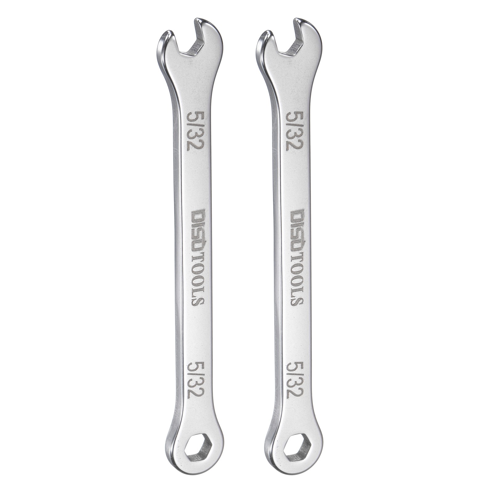 2pcs Thin Combination Wrench 5/32" with 12-Point Ended 15°Angled Open End
