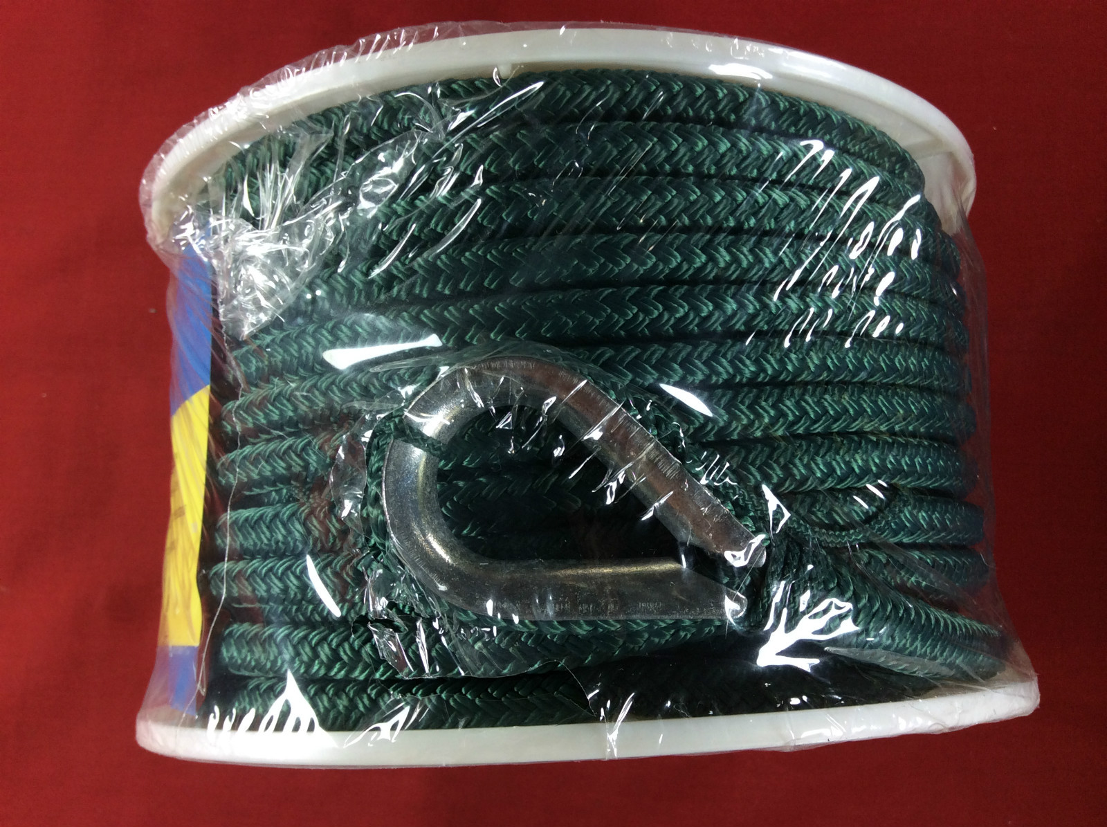 ANCHOR LINE 3/8" X 100' BRAIDED NYLON GREEN SEACHOICE 42181