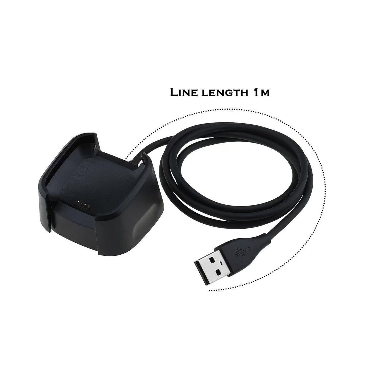 Fitbit Versa & Versa Lite & Versa SE USB Charging Dock Station Cable Charger kit