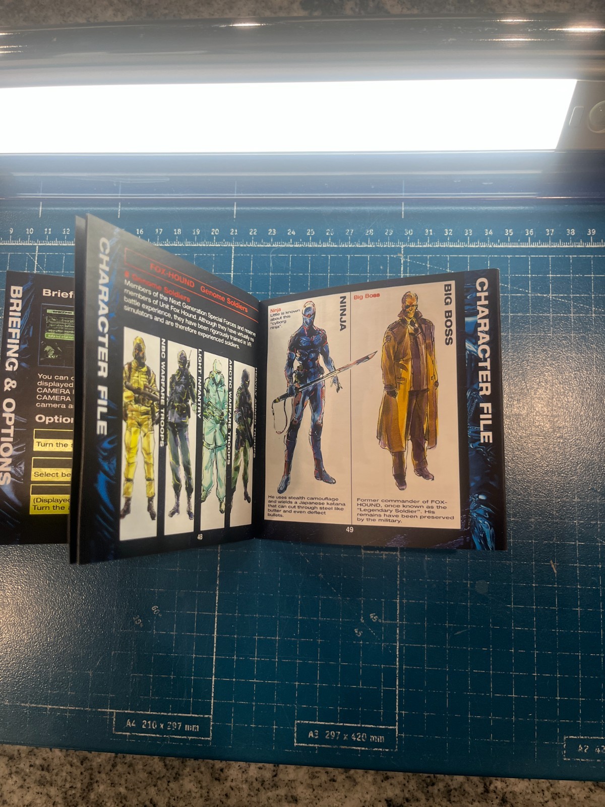 Replacement Manual for - Metal Gear Solid - Sony PS1 Instruction Booklet