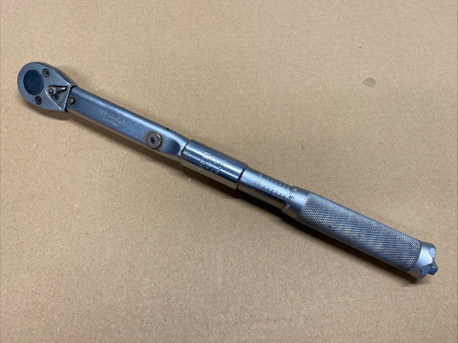 Proto Los Angeles Torque Wrench 6066 3/8" Drive 100-750 In. Lb.  (Not Working)