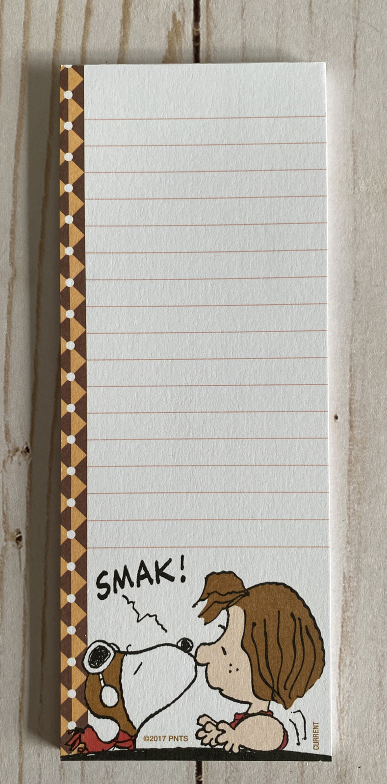 Snoopy Kisses Peppermint Patty Smak Note List Paper Pad New Gift Idea Valentine