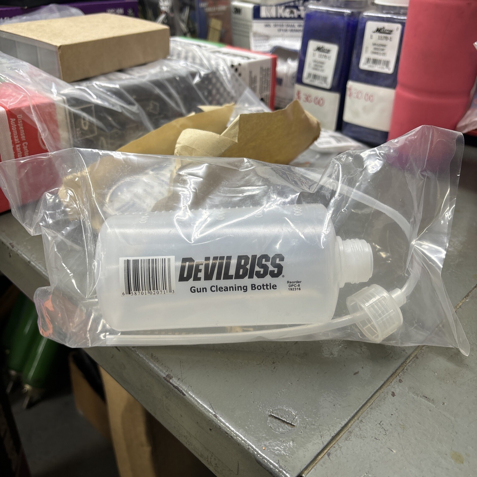 DeVILBISS Gun Cleaning Bottle, #192316