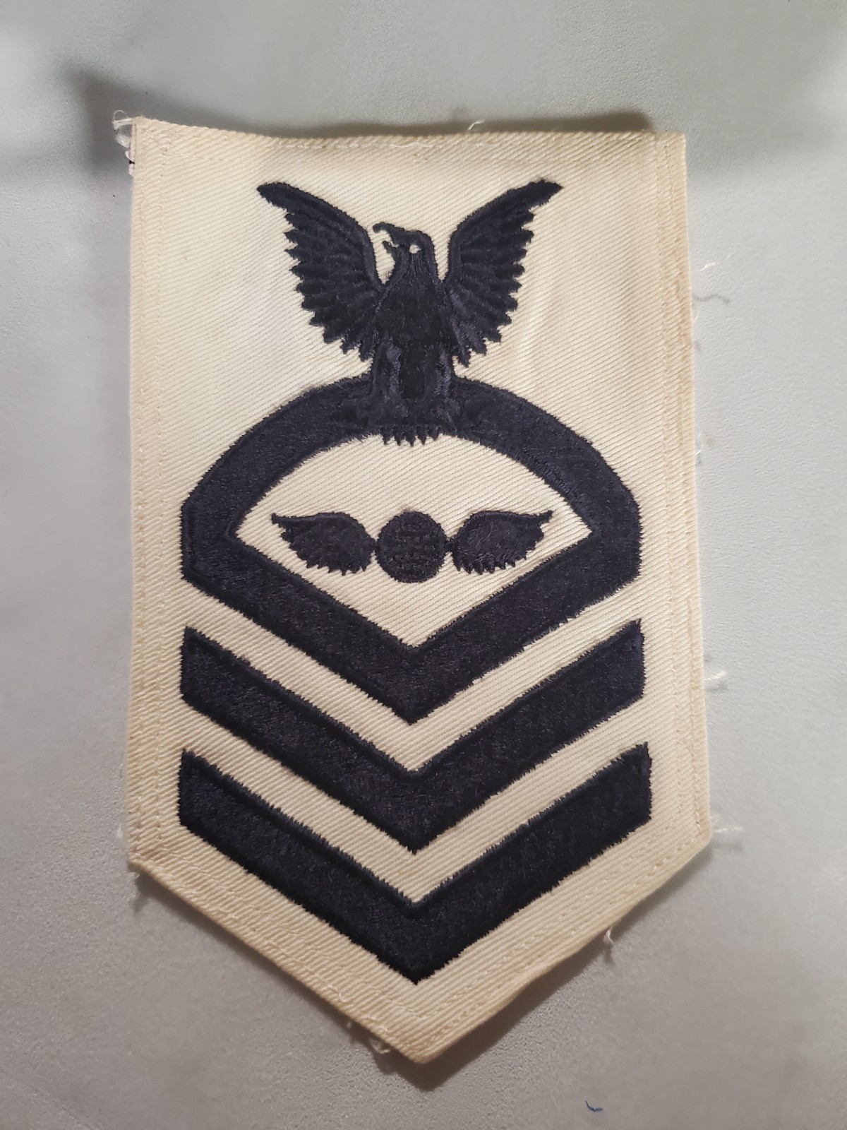 WW11 United States Navy Chief Petty Officer (CPO) dress white rating patch