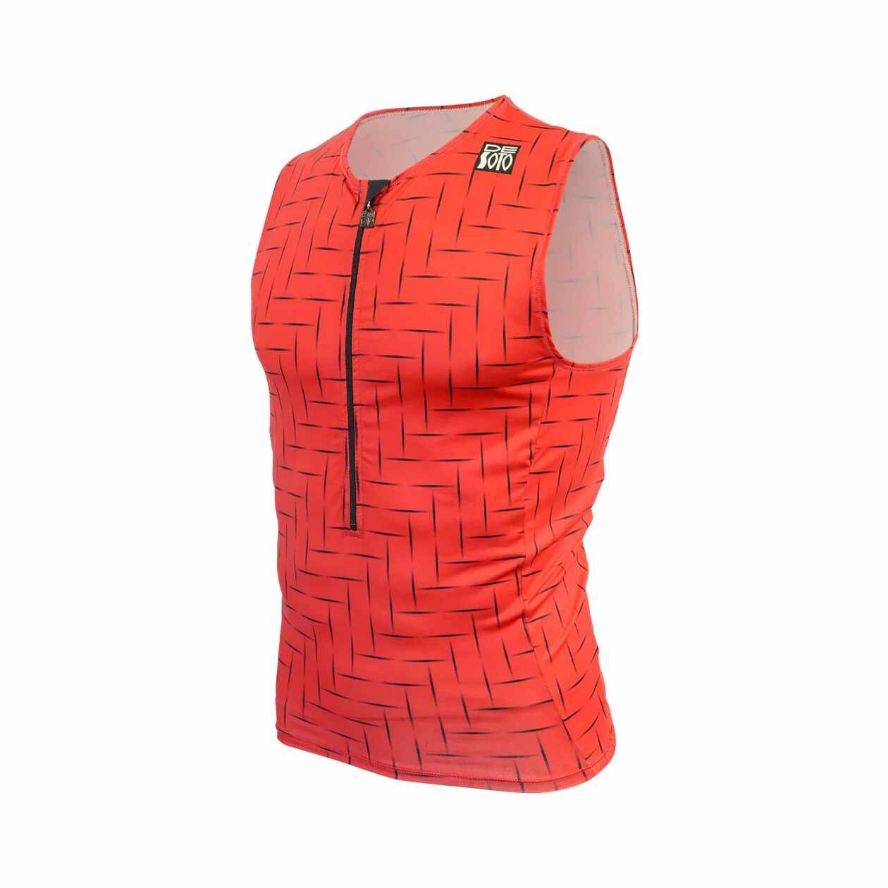 DeSoto Men's Skin Cooler Half Zip Tri Top - 2025