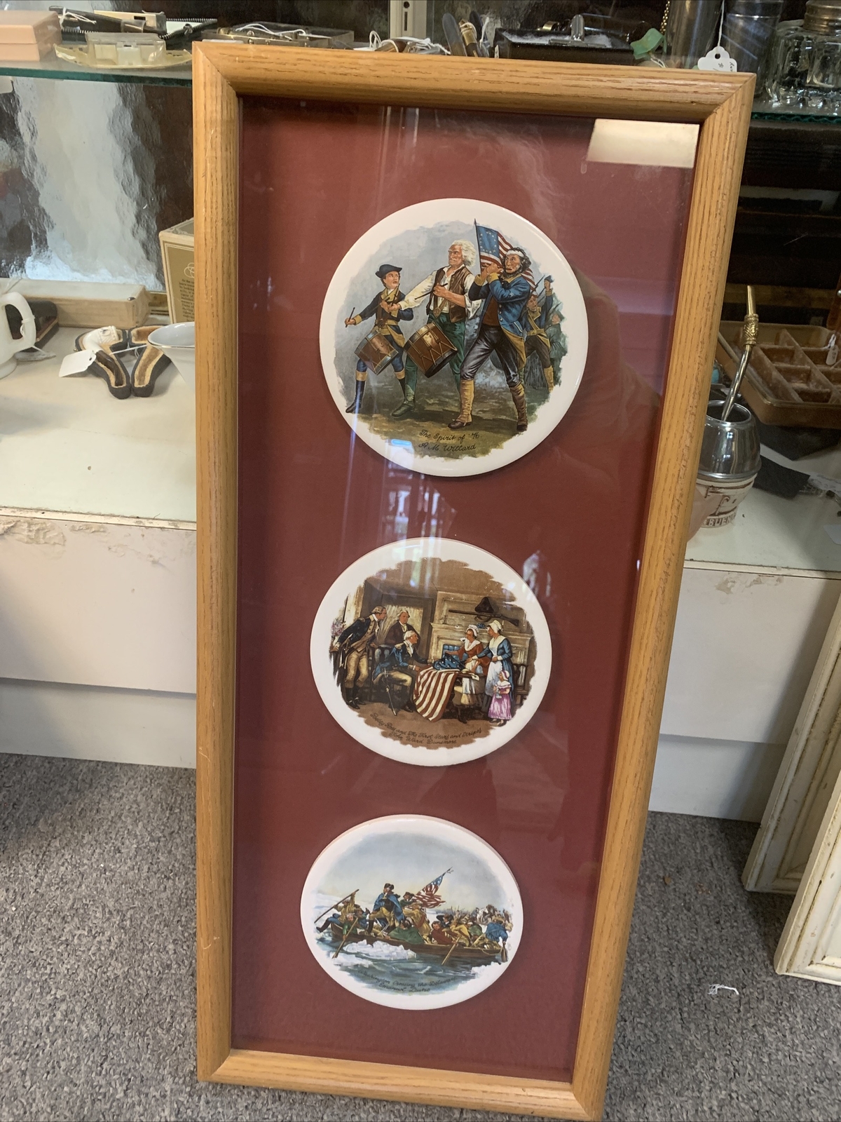 The Great American Revolution ~ 1776 ~ Plaques- Three Framed Scenes￼