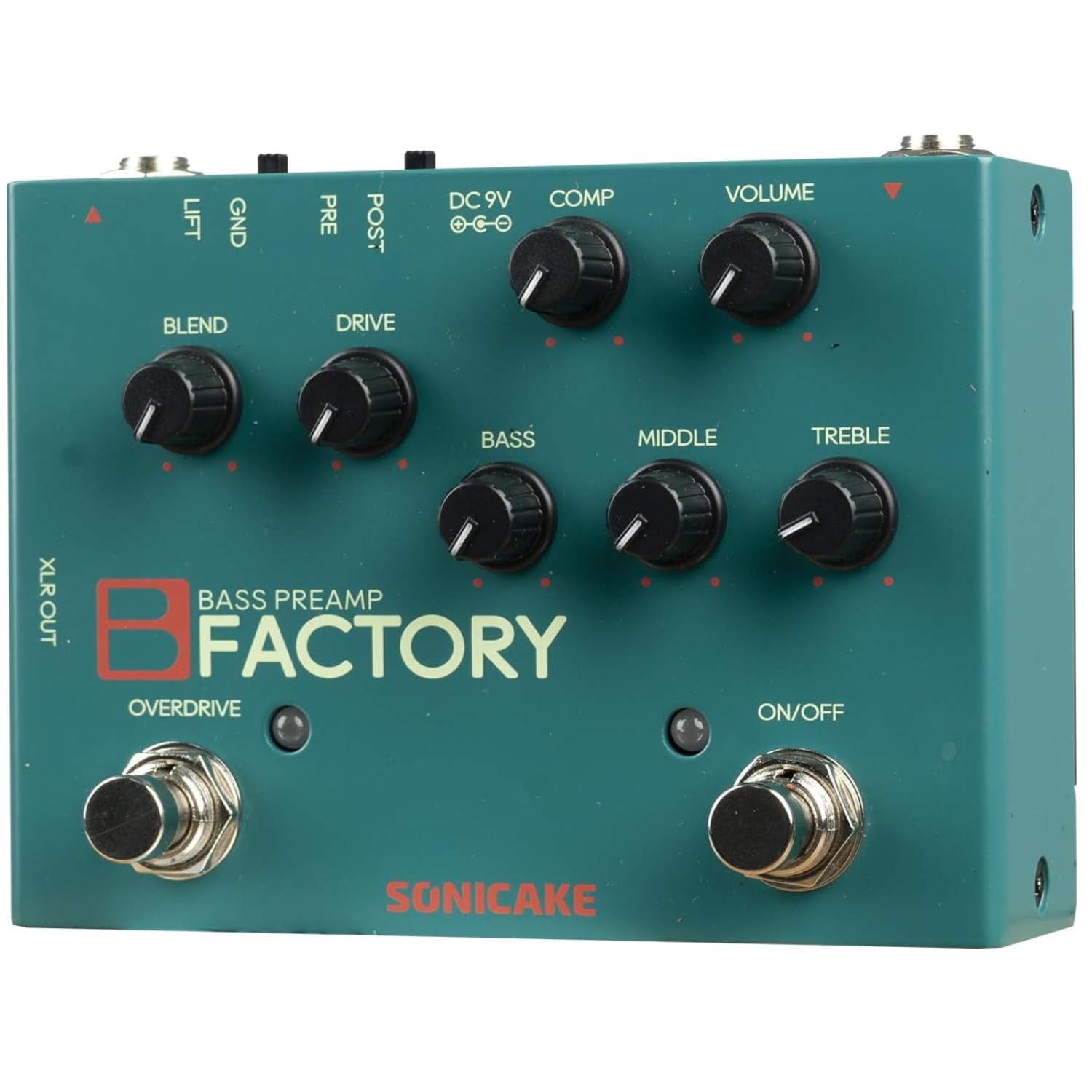 Bass Pedal with Analog Overdrive & Compression
