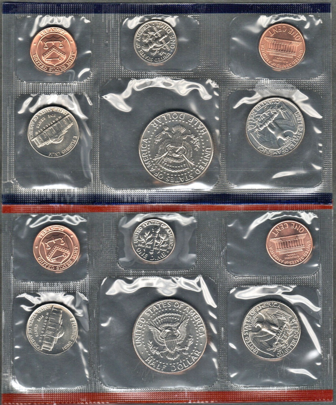 U.S. 1990 UNCIRCULATED SET IN ORIGINAL MINT PACKAGING (10 PC.)