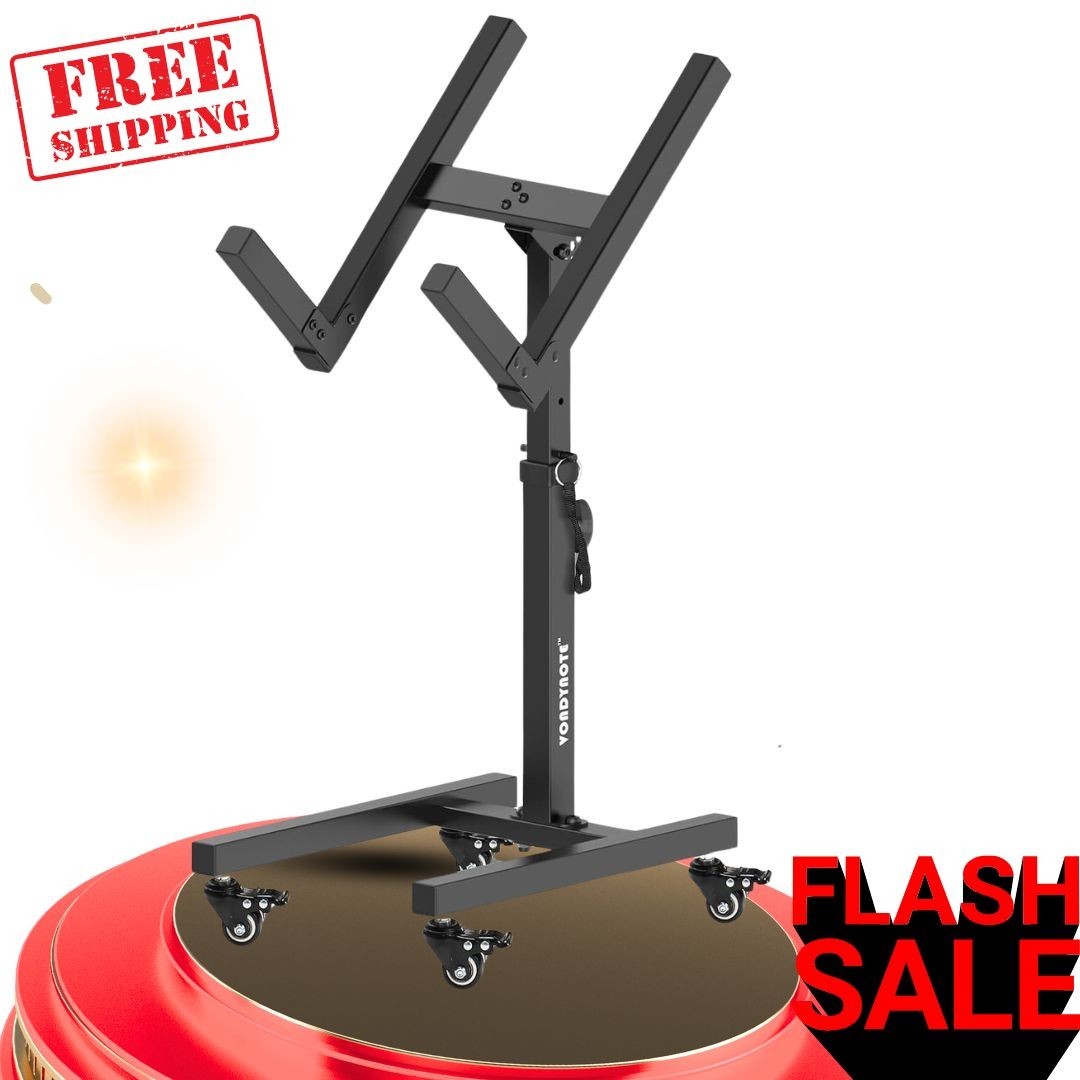 Adjustable Guitar Amplifier Stand Mobile Tilt Back Amp Speaker Cabinet Combo