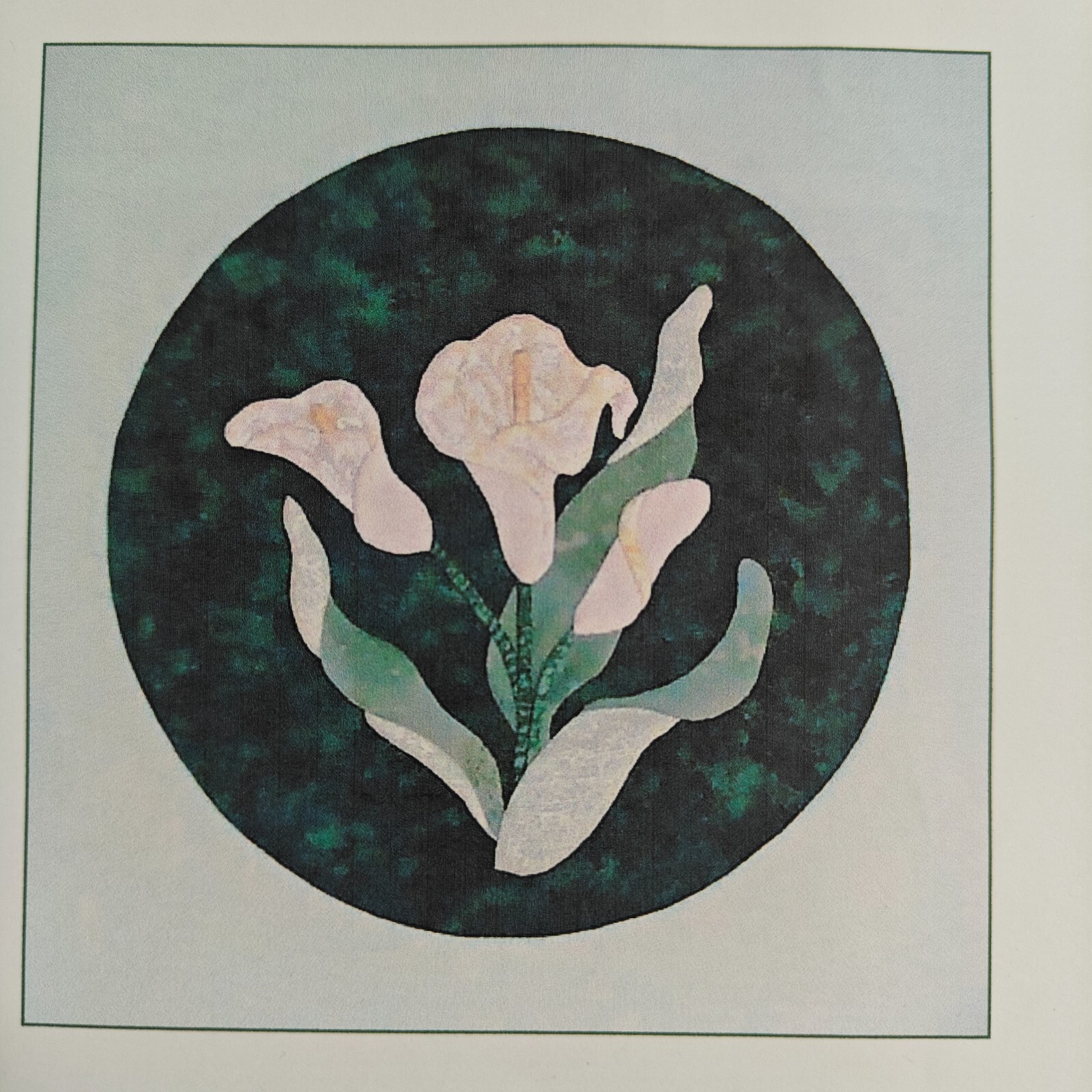 🌼 Nearly Nouveau Calla Lily Appliqué Kit - White Fabric Art Set 🌿