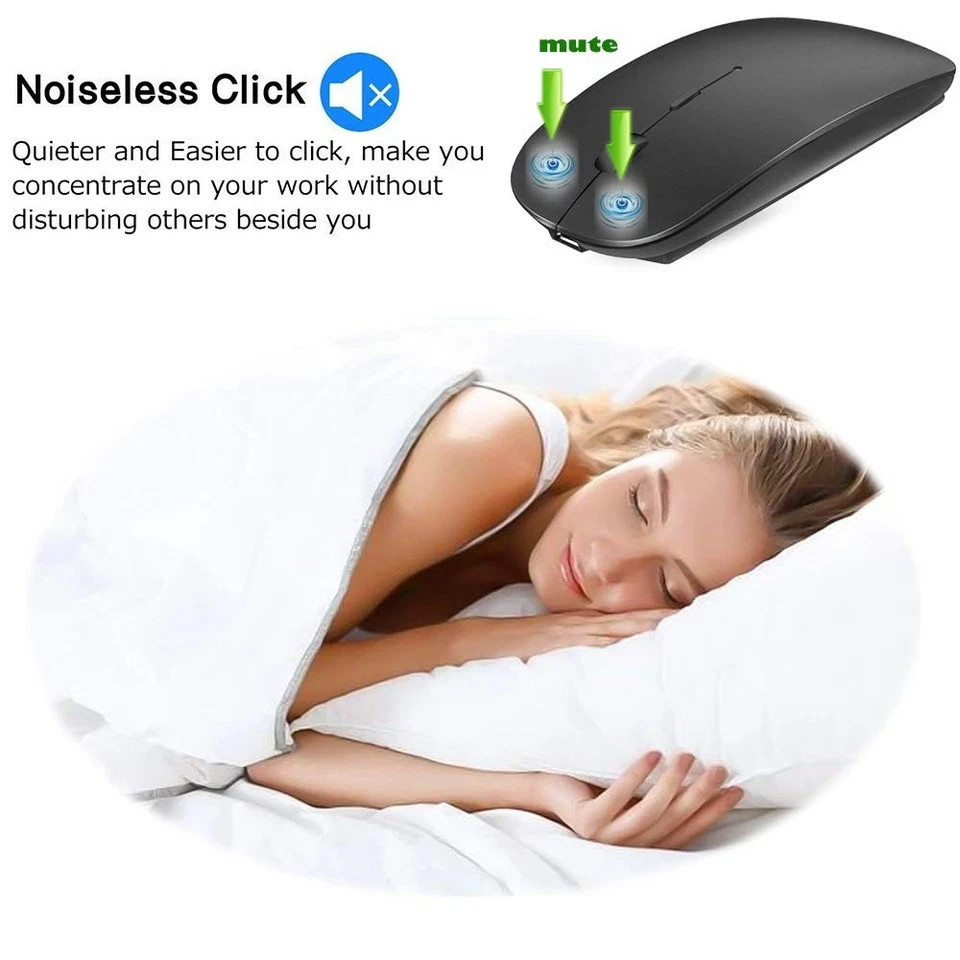 Rechargeable Bluetooth Mouse For Macbook/macbook Air/pro/ipad, Wireless