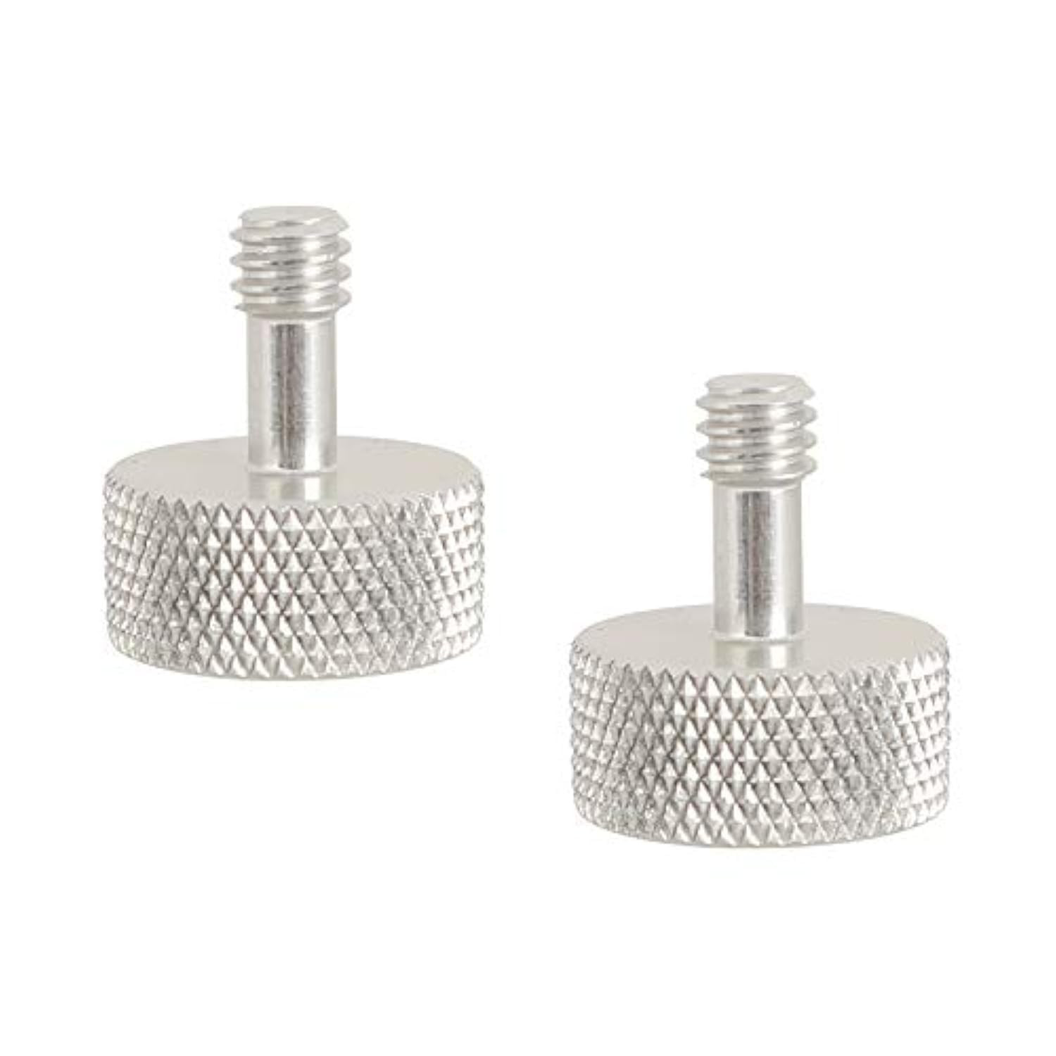 1/4"-20 Thumb Screw Button Head Cap Screw Brass Nickel Construction(2 Pieces) -
