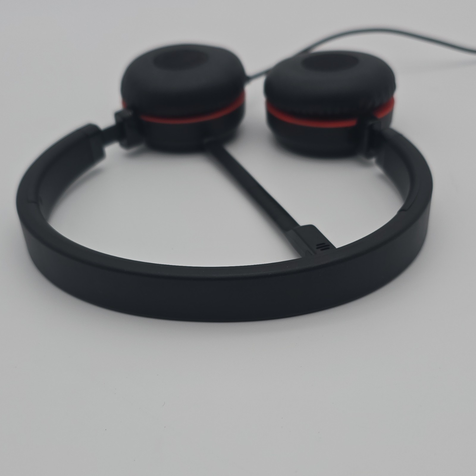 Jabra HSC016 USB Wired On-Ear Headset, Teams Certified, Black/Red