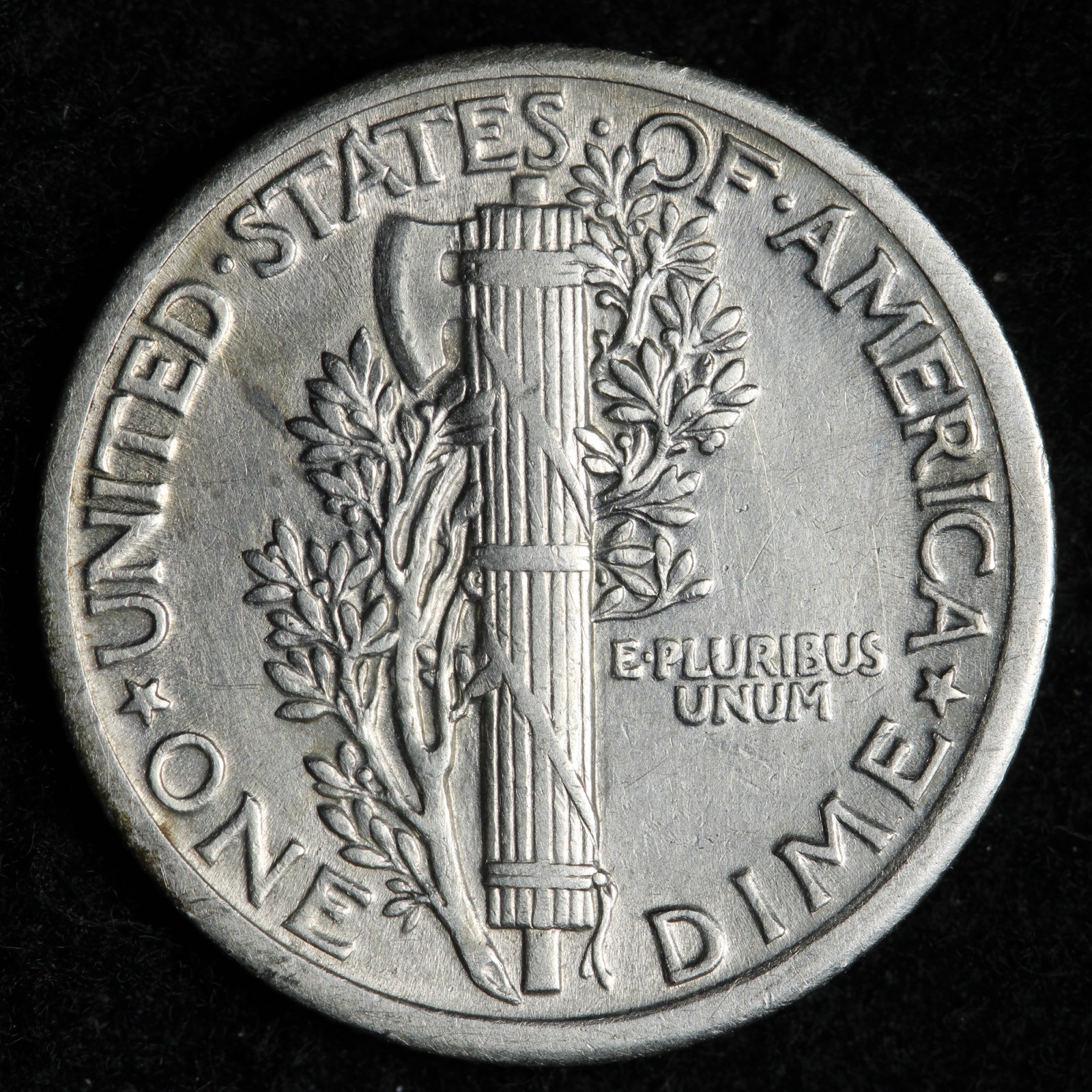 1918 Mercury Silver Dime AU+ E134 JYNE