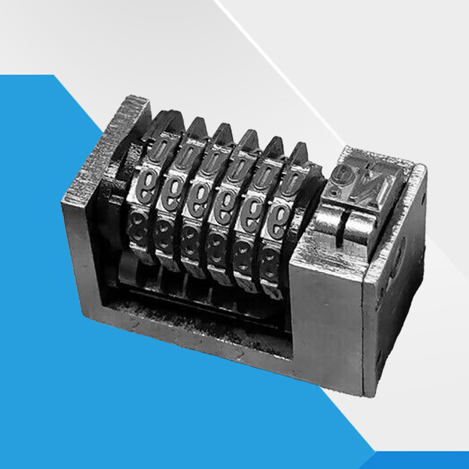 Rotary 6 Digit Numbering Machine 4X8 Backward Printing For Printer Letterpress--