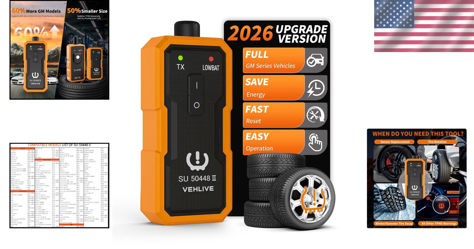 EL-50448 TPMS Relearn Tool for GM Vehicles 2006-2026 - Effortless Sensor Reset