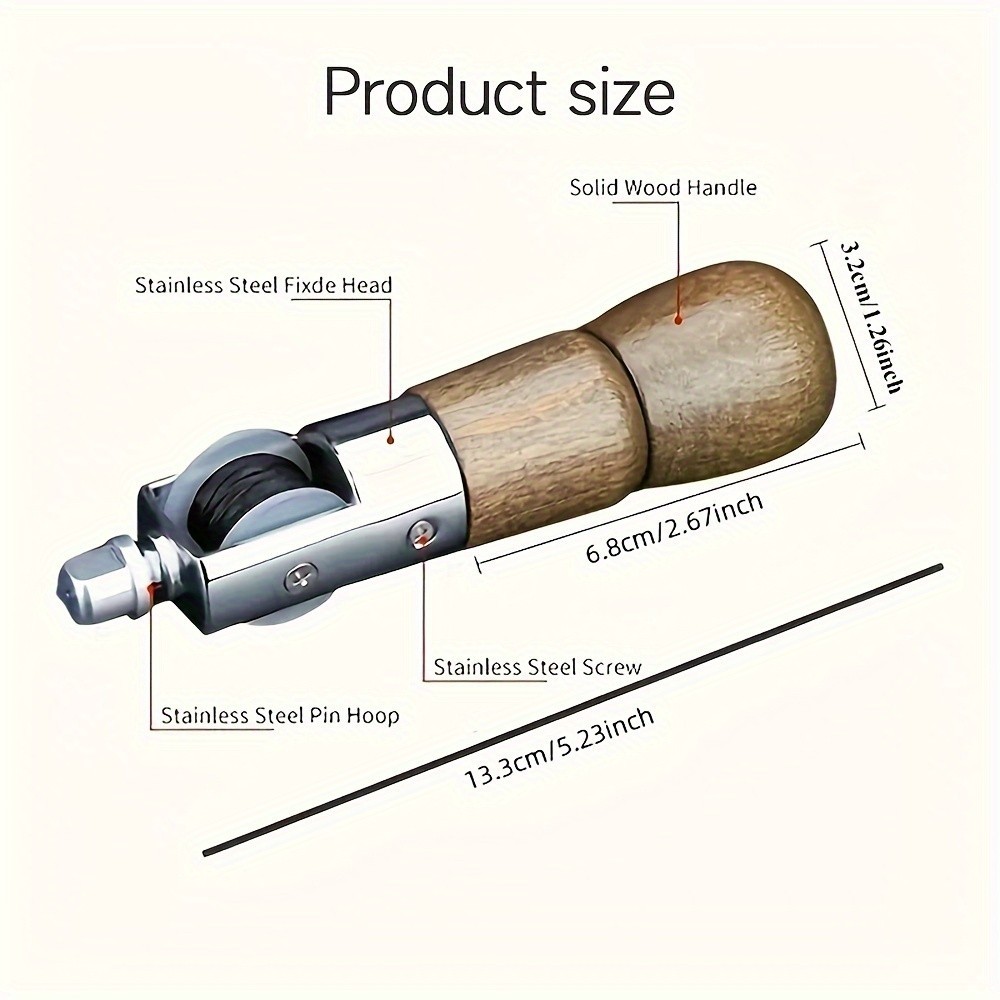 Leather Sewing Tool Kit - Handheld for Leather Craft & Repair