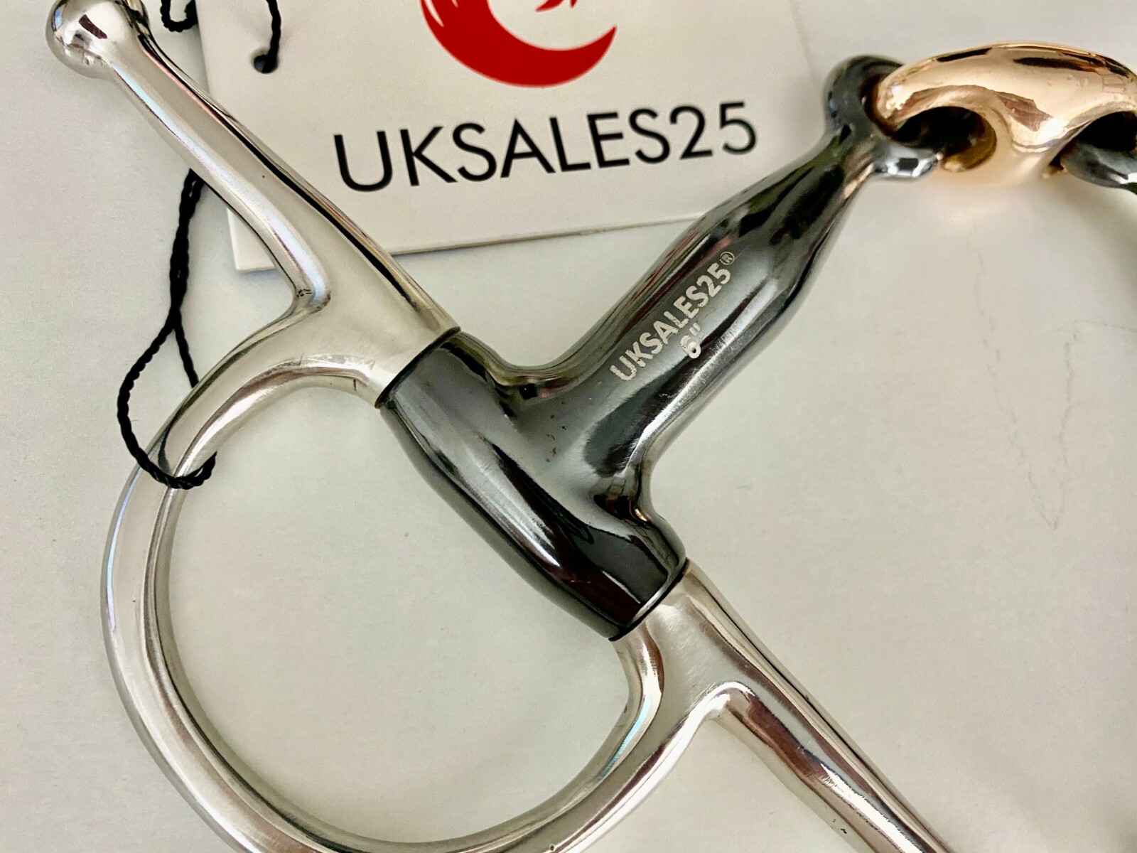 Full Cheek Sweet Iron Snaffle Bit Copper Lozenge (UKSALES25®)*SAME DAY DISPATCH*