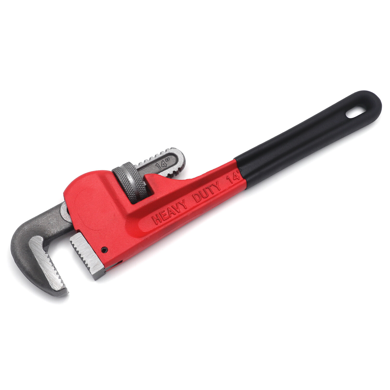 14in Cast Iron Straight Pipe Wrench Heavy Duty Adjustable Spanner Dipped Handle